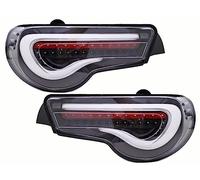 GAZOZ PERFORMANCE Accessoires extérieurs - Lumières LED pour queue de cheval - Signal séquentiel - Boîtier noir/barre blanche compatible avec 2012-2021 86 BRZ Scion FRS ZN6/ZC6 Gen1