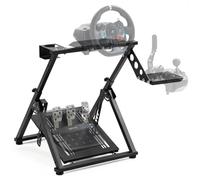 Gazzyt Support de roue de course pliable réglable compatible avec Logitech/Thrustmaster/Fanatec/PXN/Moza R5 R9 G29 G920 G923 T248 T300RS GT T500 Support de jeu robuste, design peu encombrant Roue et