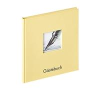 Walther Design Livre d’Or crème 23 x 25 cm avec Couvercle découpé et gaufrage, Fun GB-205-H