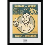 GB Eye Photo encadrée Fallout 4 Vault Forever Cadre bois 40 x 30 cm