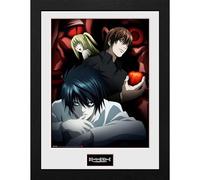 GB Eye – Photographie encadrée – Death Note (Light, L et Misa) – 40 x 30 cm