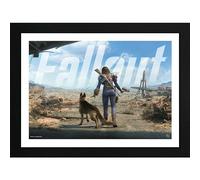 GB eye - FALLOUT Tirage encadré Femme Seule Survivante