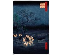GB eye - HIROSHIGE Poster Maxi Renards sous l'arbre Enoki (91,5 x 61 cm)