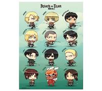 GB eye - L'ATTAQUE DES TITANS Poster Personnages Chibi (91,5 x 61 cm)