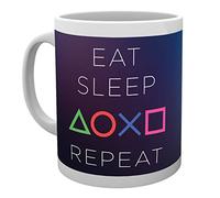 GB Eye Ltd, Playstation, Eat Sleep Repeat, Tasse