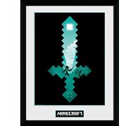 GB Eye - MINECRAFT Tirage encadré Épée de diamant