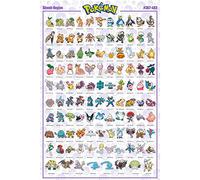 GB Eye - POKEMON Poster Sinnoh Pokémon Anglais (91,5 x 61 cm)