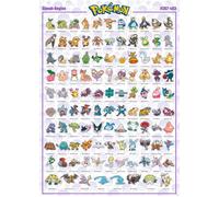 GB Eye - POKEMON Poster Sinnoh Pokémon Français (91,5 x 61 cm)