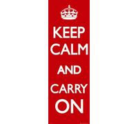 GB Eye Poster Keep Calm and Carry on Door Couleurs variées Format Porte 53 x 158 cm