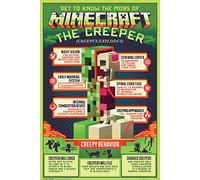 GB Eye Poster Minecraft Creepy Behavior - Papier Glacé - 91x61cm