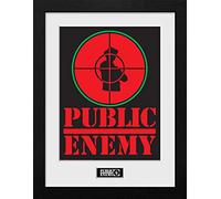 GB eye Public Enemy Target Affiche encadrée 30 x 40 cm