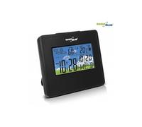 GreenBlue GB148 Station météo avec fonction d'alarme Prévisions météo Date Température Réveil Affichage de l'humidité Affichage de la phase lunaire (NOIR)