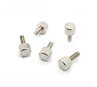 GB835 M3 303 vis à oreilles en acier inoxydable tête moletée vis de réglage manuel longueur 6/8/10/12/14/16/20mm (Color : 5pcs, Size : 14mm)
