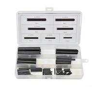 GB879 Goupilles élastiques creuses pour positionnement industriel - Goupilles cylindriques à ressort en acier au carbone, finition oxyde noir, 120 pièces