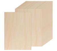 GBACHOOSE Lot de 18 Contreplaqué 3 mm, 400 x 300 x 3 mm, Feuilles de bois de tilleul, contreplaqué rectangulaire, pour l'artisanat, la gravure laser, le bricolage, la peinture, l'art, la combustion du