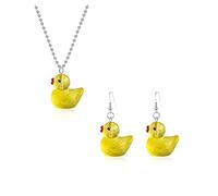 GBAHFY Ensemble de boucles d'oreilles pendantes en forme de canard jaune en caoutchouc - Légères et drôles - Pour femme, Résine, N/C