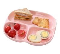 GBASDXU Assiettes à portions, Assiette À Dîner En Céramique Avec 3 Compartiments, Séparation Des Aliments for Un Repas Équilibré, Plateau Divisé 1 Pièce