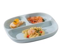 GBASDXU Assiettes à portions, Assiette À Dîner En Céramique Avec 3 Compartiments, Séparation Des Aliments for Un Repas Équilibré, Plateau Divisé 1 Pièce
