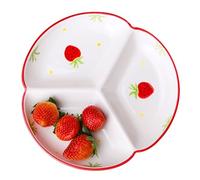 GBASDXU Assiettes à portions, Assiette Divisée En 3 Sections for Repas Équilibré, Plateau À Dîner En Céramique