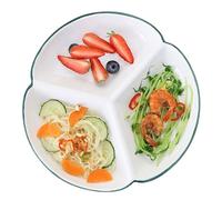 GBASDXU Assiettes à portions, Assiette Divisée En 3 Sections for Repas Équilibré, Plateau À Dîner En Céramique