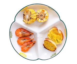 GBASDXU Assiettes à portions, Assiette Divisée En 3 Sections for Repas Équilibré, Plateau À Dîner En Céramique