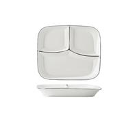 GBASDXU Assiettes à portions, Assiettes Divisées En Céramique, Séparateur De Perte De Graisse, Compartiment Repas, Dîner À La Maison