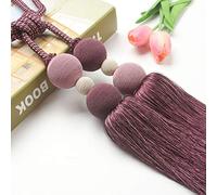 GBASDXU Attaches de Rideaux for Rideaux, 1 Paire de Boules tressées en Polyester Nordique, Pompon Suspendu, draperie de fenêtre de Luxe, embrasses