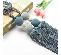 GBASDXU Attaches de Rideaux for Rideaux, 1 Paire de Boules tressées en Polyester Nordique, Pompon Suspendu, draperie de fenêtre de Luxe, embrasses