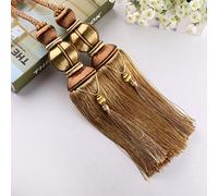 GBASDXU Attaches de Rideaux for Rideaux, 1 Paire d'embrasses à Pampilles européennes de Luxe, élégantes, Doubles Boules tressées, retenue de draperie, décoration de la Maison,