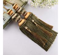 GBASDXU Attaches de Rideaux for Rideaux, 1 Paire d'embrasses à Pampilles européennes de Luxe, élégantes, Doubles Boules tressées, retenue de draperie, décoration de la Maison,