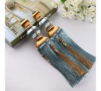 GBASDXU Attaches de Rideaux for Rideaux, 1 Paire d'embrasses à Pampilles européennes de Luxe, élégantes, Doubles Boules tressées, retenue de draperie, décoration de la Maison,