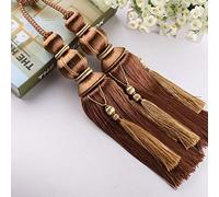 GBASDXU Attaches de Rideaux for Rideaux, 1 Paire d'embrasses à Pampilles européennes de Luxe, élégantes, Doubles Boules tressées, retenue de draperie, décoration de la Maison,