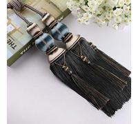 GBASDXU Attaches de Rideaux for Rideaux, 1 Paire d'embrasses à Pampilles européennes de Luxe, élégantes, Doubles Boules tressées, retenue de draperie, décoration de la Maison,