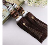 GBASDXU Attaches de Rideaux for Rideaux, 1 Paire d'embrasses à Pampilles européennes de Luxe, élégantes, Doubles Boules tressées, retenue de draperie, décoration de la Maison,