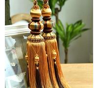 GBASDXU Attaches de Rideaux for Rideaux, Boules suspendues tressées européennes de Luxe, embrasses à Pampilles élégantes, Perles, retenue de draperie de fenêtre