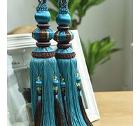 GBASDXU Attaches de Rideaux for Rideaux, Boules suspendues tressées européennes de Luxe, embrasses à Pampilles élégantes, Perles, retenue de draperie de fenêtre