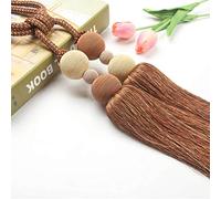 GBASDXU Attaches de Rideaux for Rideaux, Pompon de Rideau, Boules tressées de Couleur Unie, Accessoires, Pompons Suspendus Rouges