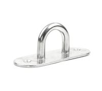 GBASDXU Crochet à œillet for plaque de fixation, 1 pièce, crochet mural robuste, plaque à œillet fixe, boucle de porte de terrasse, support de montage au plafond en forme de U(Type 1,8.0mm)