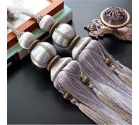 GBASDXU Embrasses de Rideaux, Attaches de Rideaux for Rideaux, 1 Paire de Pompons en Forme de Lanterne à Suspendre, embrasses de Rideaux fabriquées à la Main avec Boucle tressée, embrasses de Rideaux