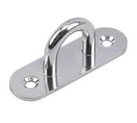 GBASDXU Plaques à œil, Crochet à œillet M5/6/8, plaque oblongue robuste en acier inoxydable, fixation murale, anneau de suspension for bateau en U, plafond, garage ou hamac, 1 pièce