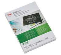 GBC 3740491 Pack de 100 Pochettes de Plastification A4 2 x 100 microns Mat