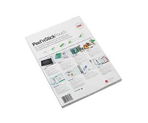 GBC 3747236 Lot de 100 Pochettes de plastification Peel 'n Stick Transparent