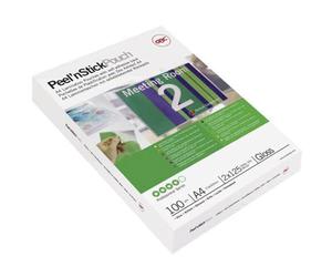 GBC 3747243 Lot de 100 Pochettes de plastification Peel 'n Stick Transparent