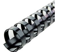 GBC 4028600 Dos de reliure à spirale plastique - A4, 16 mm/145 feuilles, noir, 100 pièces