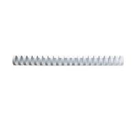 GBC 4028610 Dos de reliure à spirale plastique - A4, 16 mm/145 feuilles, blanc, 100 pièces