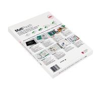 - 75 micromètres - pack de 100 - mat - 216 x 303 mm pochettes plastifiées
