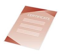 GBC - 75 micromètres - pack de 100 - mat - 216 x 303 mm pochettes plastifiées Rouge G