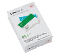 GBC 75x105mm 2x125 Micron Gloss Card Laminating Pouches, Pack of 100, 3740303 75