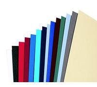 GBC | Assortiment 50 Plats de couverture LeatherGrain + HiClear A4 | 25 LeatherGrain + 25 HiClear 180 microns | Finition premium | Réf. CR140070