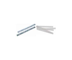 GBC - attaches FileStrips pour reliure plastique et à métal, A4 transparent, pqt 100